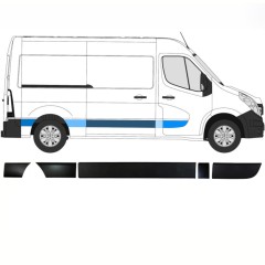 Prydnads skyddslister set för Opel Movano 2010-2021 / Höger / 13913