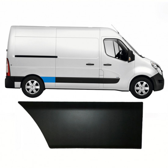 RENAULT MASTER 2010- KORT BAK VINGE SIDOLIST / HÖGER