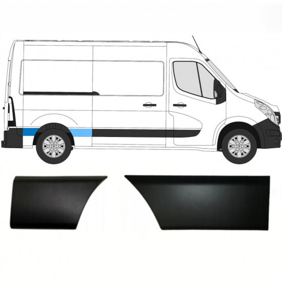 RENAULT MASTER OPEL MOVANO NV 400 2010- LAMMAR UPPSÄTTNING AV TVÅ / HÖGER