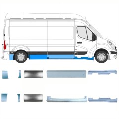 Reparationspanel set för Renault Master 2010- / Vänster+Höger / 14927