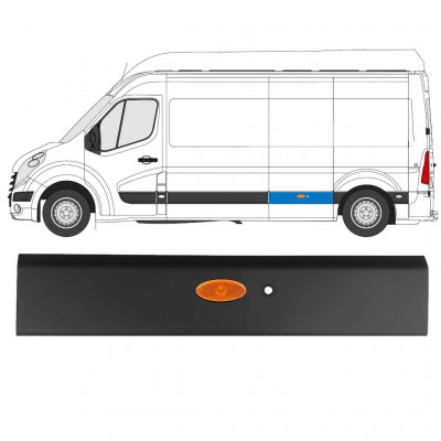 Prydnadslist sidovägg skyddslister PDC för Renault Master 2010- / LWB / Vänster /  10913