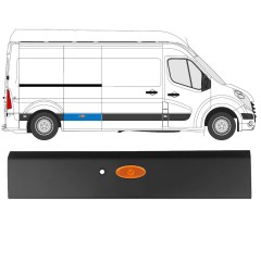 Prydnadslist sidovägg skyddslister PDC för Renault Master 2010- / Höger / Set 10912
