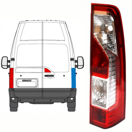 RENAULT MASTER 2010- BAK LAMPA / HÖGER