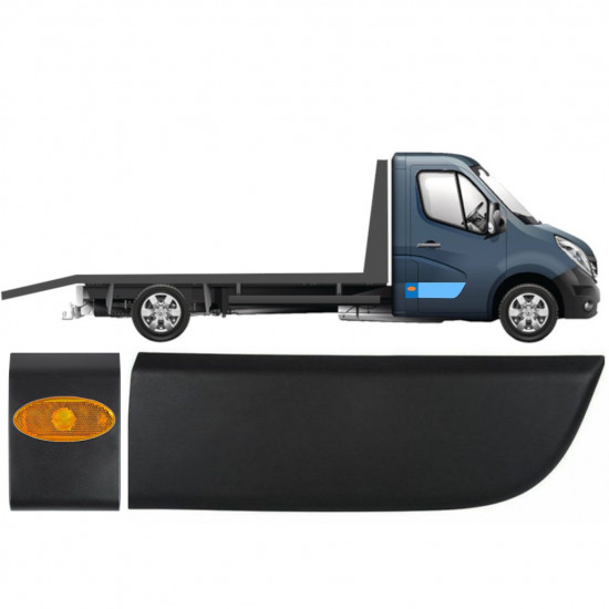 RENAULT MASTER 2010- SIDOLIST LAMPA ENSTAKA KABINETT UPPSÄTTNING / HÖGER