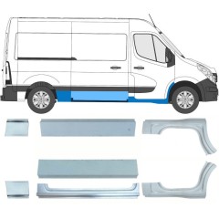 Reparationspanel set för Renault Master 2010- / Vänster+Höger / 10063