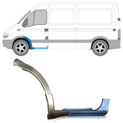 Fram hjulhus + skärm reparationspanel för Renault Master 1998-2010 / Vänster / Set 15367