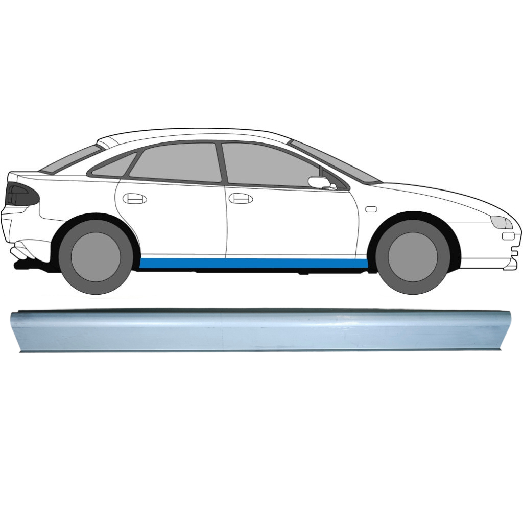 Tröskelplåt Reparationspanel För Mazda 323F 1994-1998 / Vänster = Höger (Symmetrisk) 6684