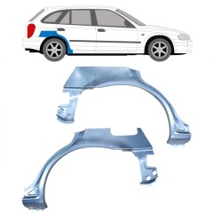 Sidovägg hjulhuskant för Mazda 323F BJ 1998-2004 / Vänster+Höger / Set 9166