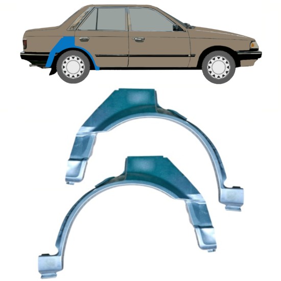 Sidovägg hjulhuskant för Mazda 323 BF 1985-1989 / Vänster / Höger / Vänster+Höger / Set 12958