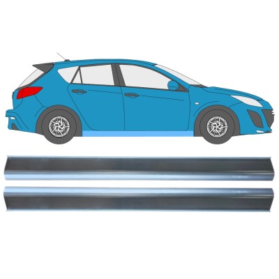 Tröskelplåt reparationspanel för Mazda 3 2009-2013 / Vänster+Höger / Set 15013