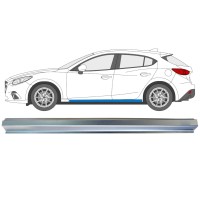 Tröskelplåt reparationspanel för Mazda 3 2013-2019 / Vänster 16344