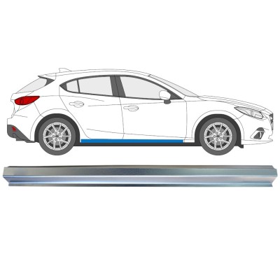 Tröskelplåt reparationspanel för Mazda 3 2013-2019 / Höger 16343