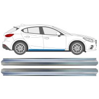 Tröskelplåt reparationspanel för Mazda 3 2013-2019 / Vänster+Höger / Set 16345