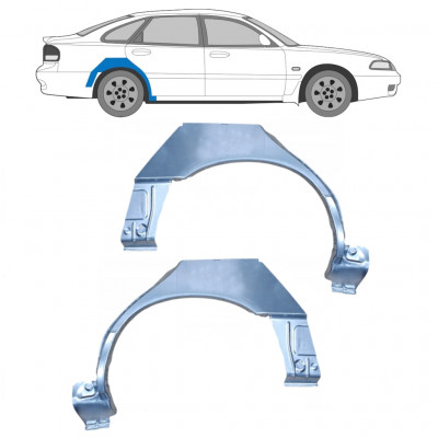 Sidovägg hjulhuskant för Mazda 626 1992-1997 / Vänster+Höger / Set 9893