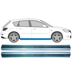 Tröskelplåt reparationspanel för Mazda 3 2003-2009 / Vänster+Höger / Set 11357