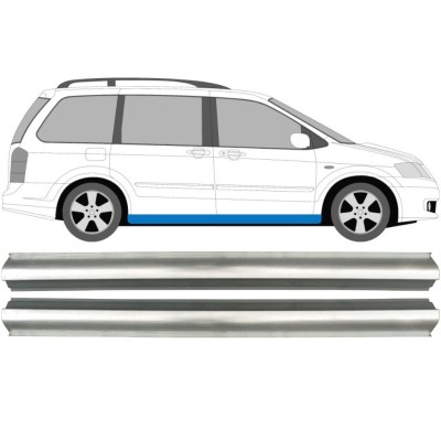 Tröskelplåt reparationspanel för Mazda MPV 1999-2006 / Vänster = Höger (symmetrisk) / Set 10437