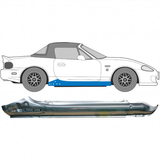 Tröskelplåt för Mazda MX-5 1998-2005 / Höger 5927