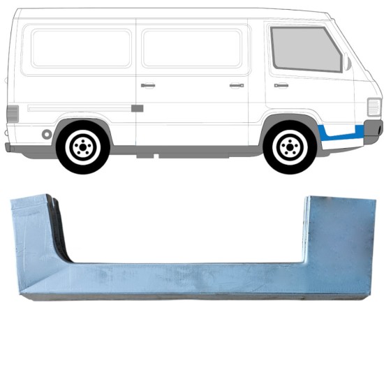 Reparationspanel för dörrtröskel för Mercedes MB 100 1988-1996 / Höger 16857