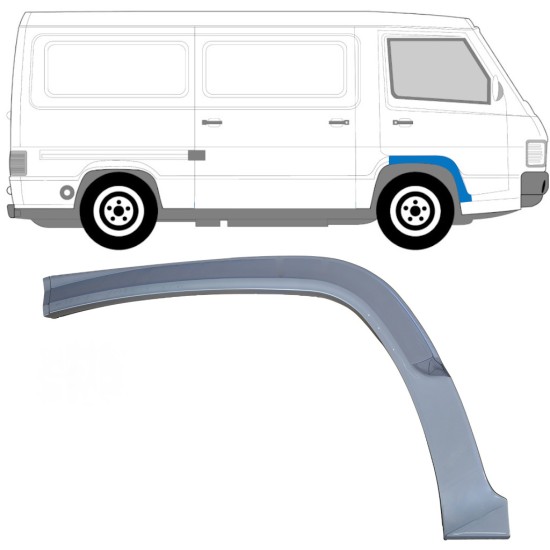 Framre hjulhus reparationspanel för Mercedes MB 100 1988-1996 / Höger 16859
