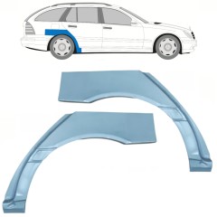 Sidovägg hjulhuskant för Mercedes C-Class W203 2000-2007 / Vänster+Höger / COMBI / Set 9100
