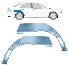 Sidovägg hjulhuskant för Mercedes C-Class W203 2000-2007 / Vänster+Höger / Set 9176