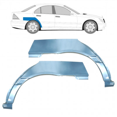 Sidovägg hjulhuskant för Mercedes C-class 2000-2007 / Vänster+Höger / Set 9176