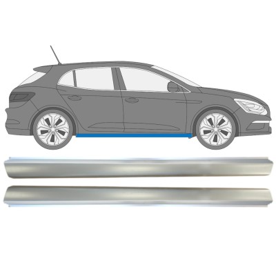 Tröskelplåt reparationspanel för Renault Megane 2016- / Vänster+Höger / Set 15009