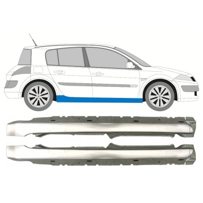 Tröskelplåt för Renault Megane II 2003-2012 / Vänster+Höger / Set 9934