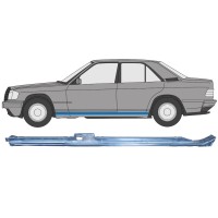 Övre del av tröskel reparationspanel för Mercedes 190 W201 1982-1993 / Vänster 15128