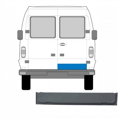 MERCEDES T1 1977-1996 INRE BAKRE DÖRRPANELEN ENKEL VERSION / HÖGER