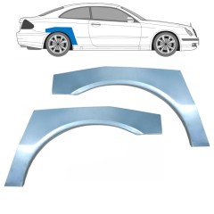 Sidovägg hjulhuskant för Mercedes CLK W209 2002-2010 / Vänster+Höger / Set 9175