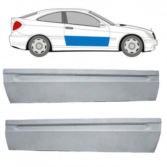 Dörreparationspanel för Mercedes CL203 2000-2008 / Vänster+Höger / Set 10689