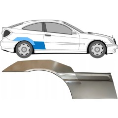Sidovägg hjulhuskant för Mercedes CL-Class 203 2000-2008 / Höger / Set 10007