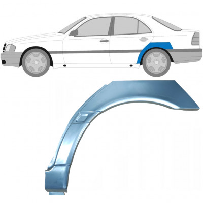 Sidovägg hjulhuskant för Mercedes C-class 1993-2001 / Vänster 6716