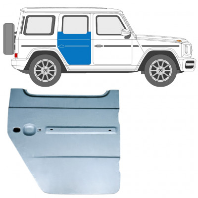 Hög bakdörr reparationspanel för Mercedes G-Class W464 2018-2024 / Höger 12903