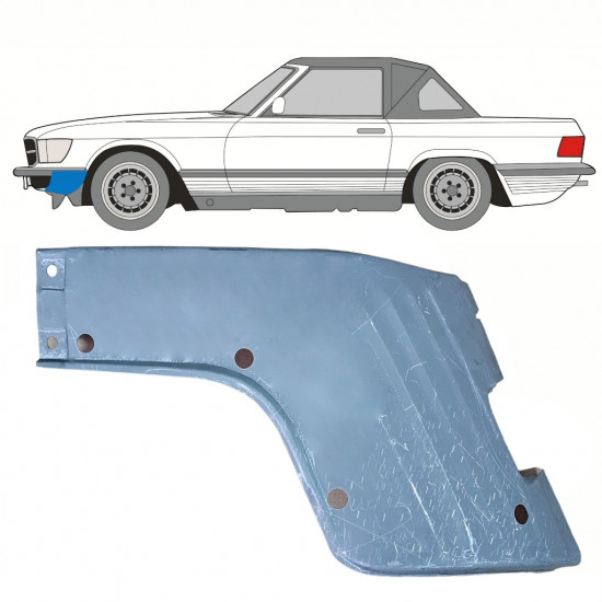 Reparationspanel till framskärm för Mercedes Sl-class 1971-1989 / Vänster 10295