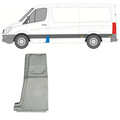 MERCEDES SPRINTER 2006- SLIDE REPARATIONSPANEL / VÄNSTER