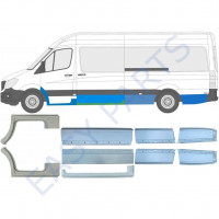 Reparationspanel set för Mercedes Sprinter 2006-2018 / Vänster+Höger / 10665