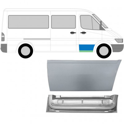 MERCEDES SPRINTER 1995-2006 FRONT DÖRRAR REPARATIONSPANEL / UPPSÄTTNING / HÖGER