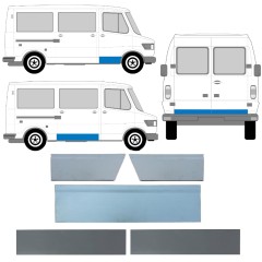 Dörreparationspanel för Mercedes T1 207-410 1977-1995 / Vänster+Höger / Set 12633