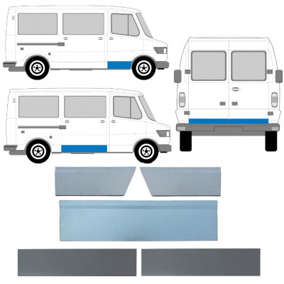 MERCEDES BENZ T1 1977-1995 REPARATIONSPANEL DÖRRAR  / UPPSÄTTNING