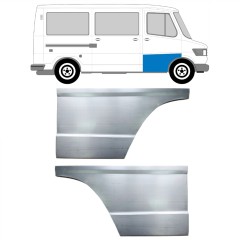Dörr reparationspanel fram hög för Mercedes T1 207-410 1977-1995 / Vänster+Höger / Set 9570