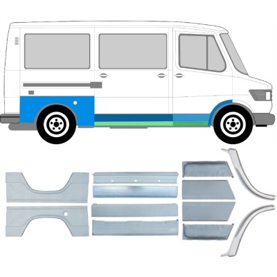 Reparationspanel set för Mercedes T1 207-410 1977-1995 / Vänster+Höger / 6714