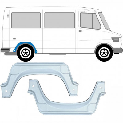 Hjulhus reparationsplåt för Mercedes T1 1977-1996 / Vänster+Höger / Set 9563