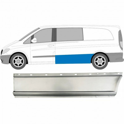 Reparation av sidopanel för Mercedes Vito 2003-2014 / LWB / Vänster 7460