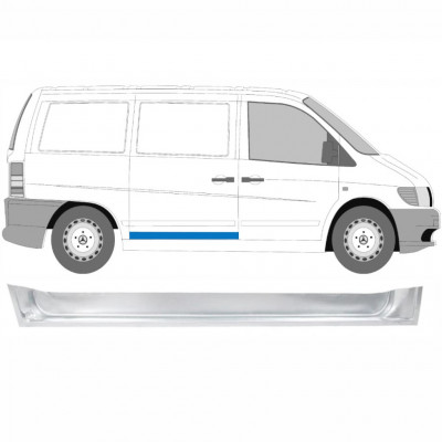 Skjutdörr reparationspanel inre för Mercedes Vito 1996-2003 / Höger 8278