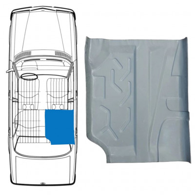 Bak golvreparationspanel för Mercedes W123 1975-1985 / Höger 8305