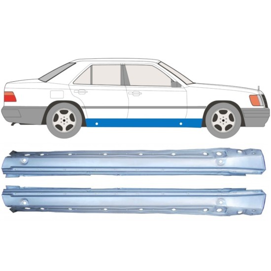 Tröskelplåt för Mercedes E-Class W124 1984-1996 / Vänster+Höger / Set 9294