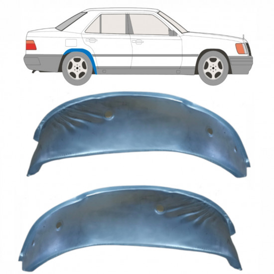 Hjulhus reparationsplåt för Mercedes W124 1984- / Vänster+Höger / Set 10596