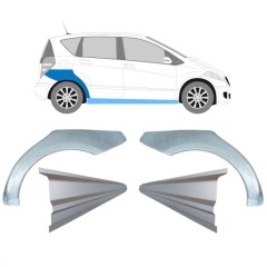 Tröskelplåt + sidovägg hjulhuskant för Mercedes A-Class W169 2004-2012 / Set 11316